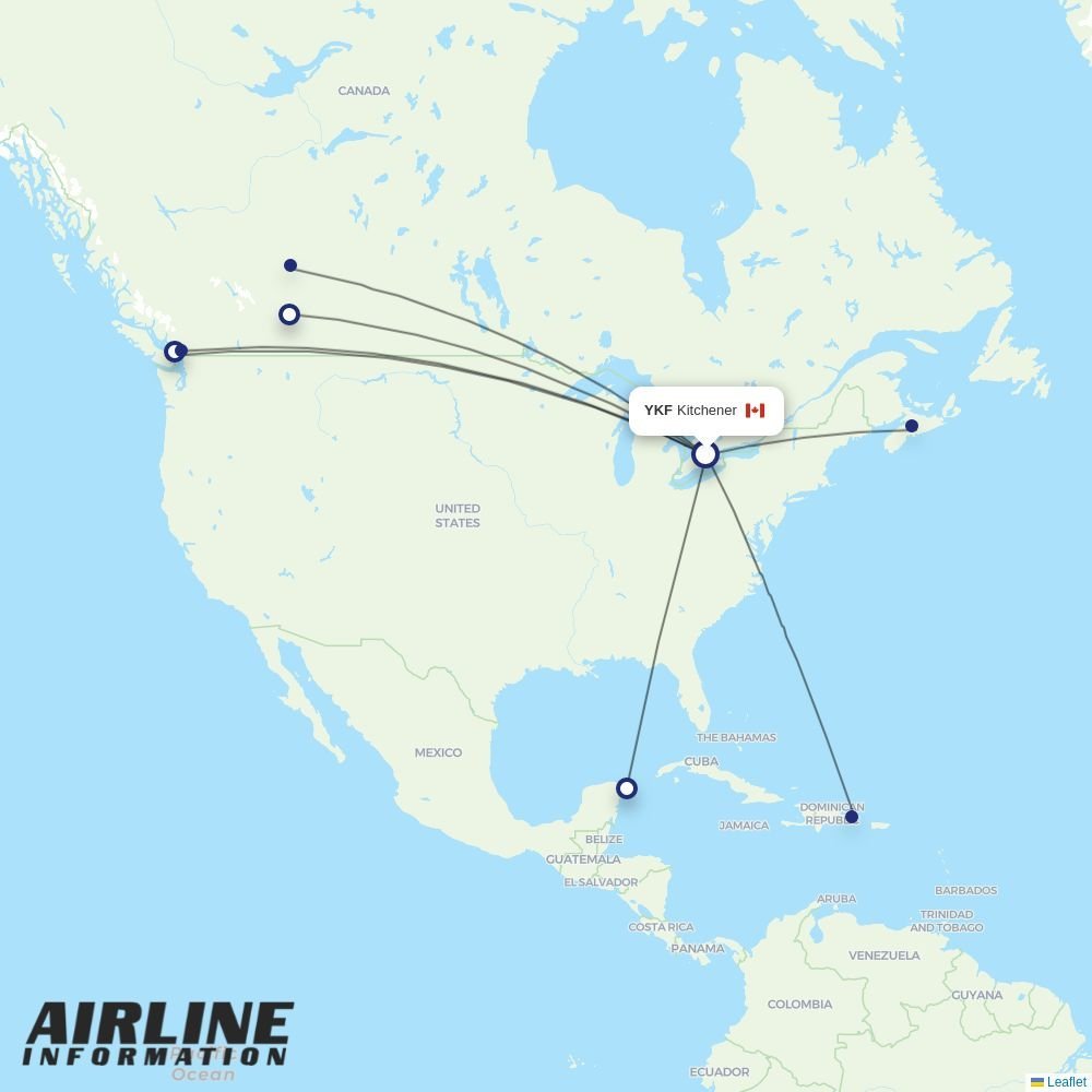 Flair routes from YKF