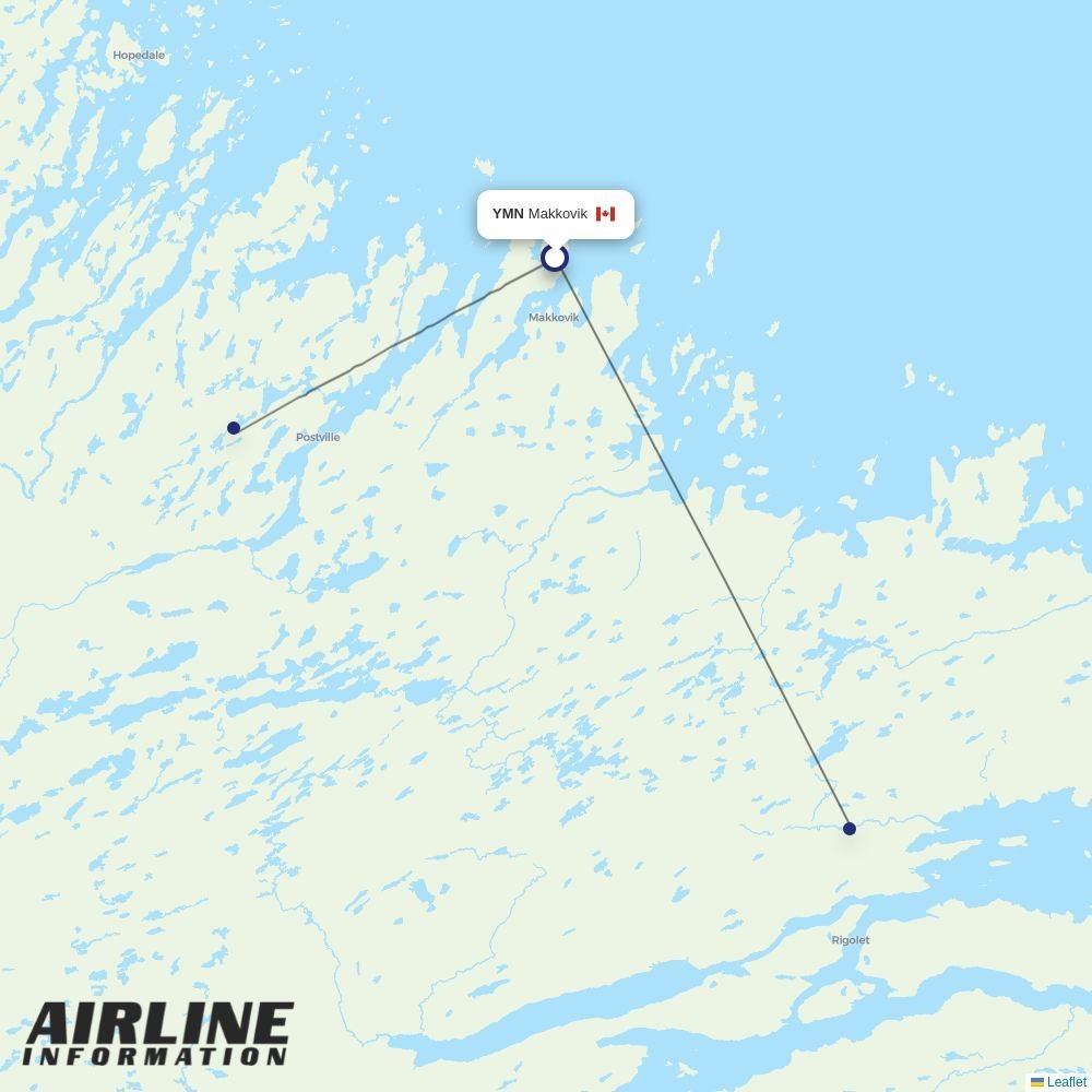 PAL Airlines routes from YMN