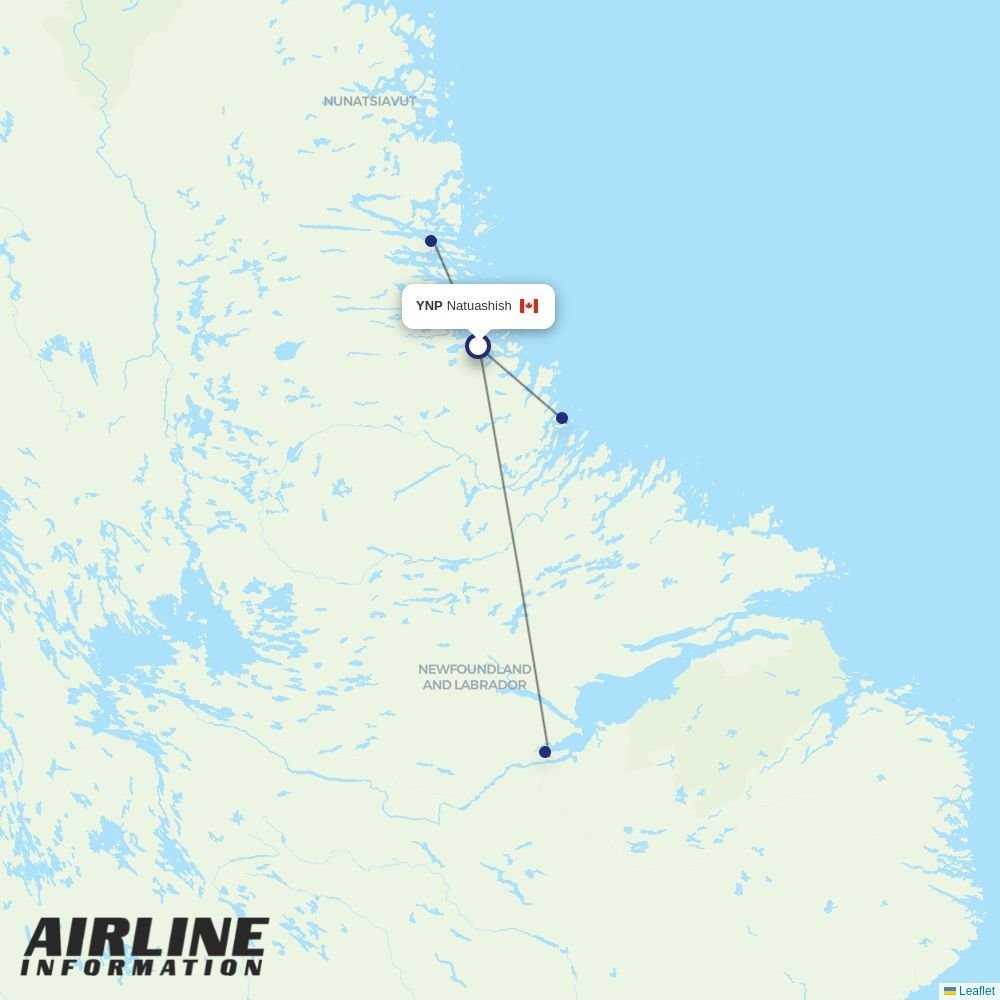 PAL Airlines routes from YNP