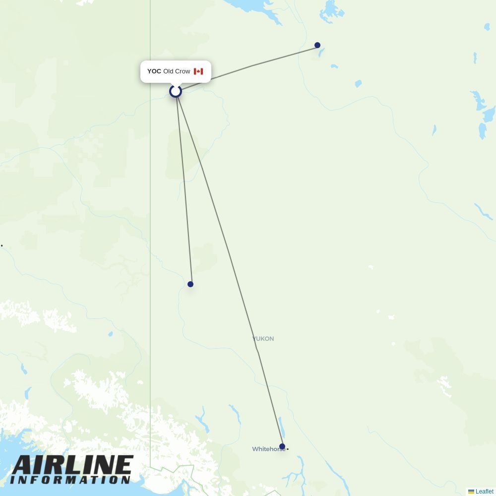 Air North routes from YOC