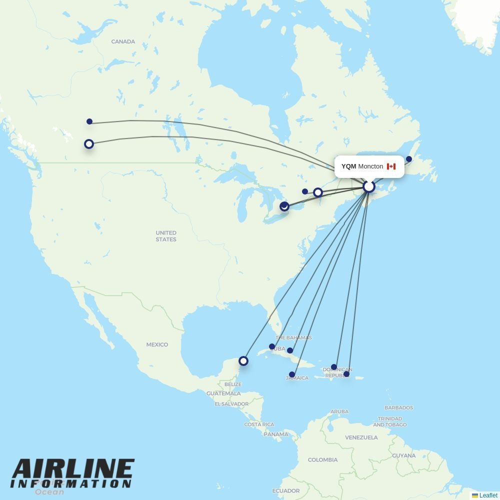 PAL Airlines routes from YQM