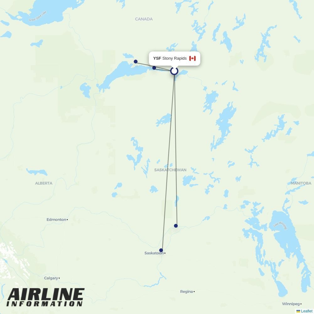 Rise Air routes from YSF