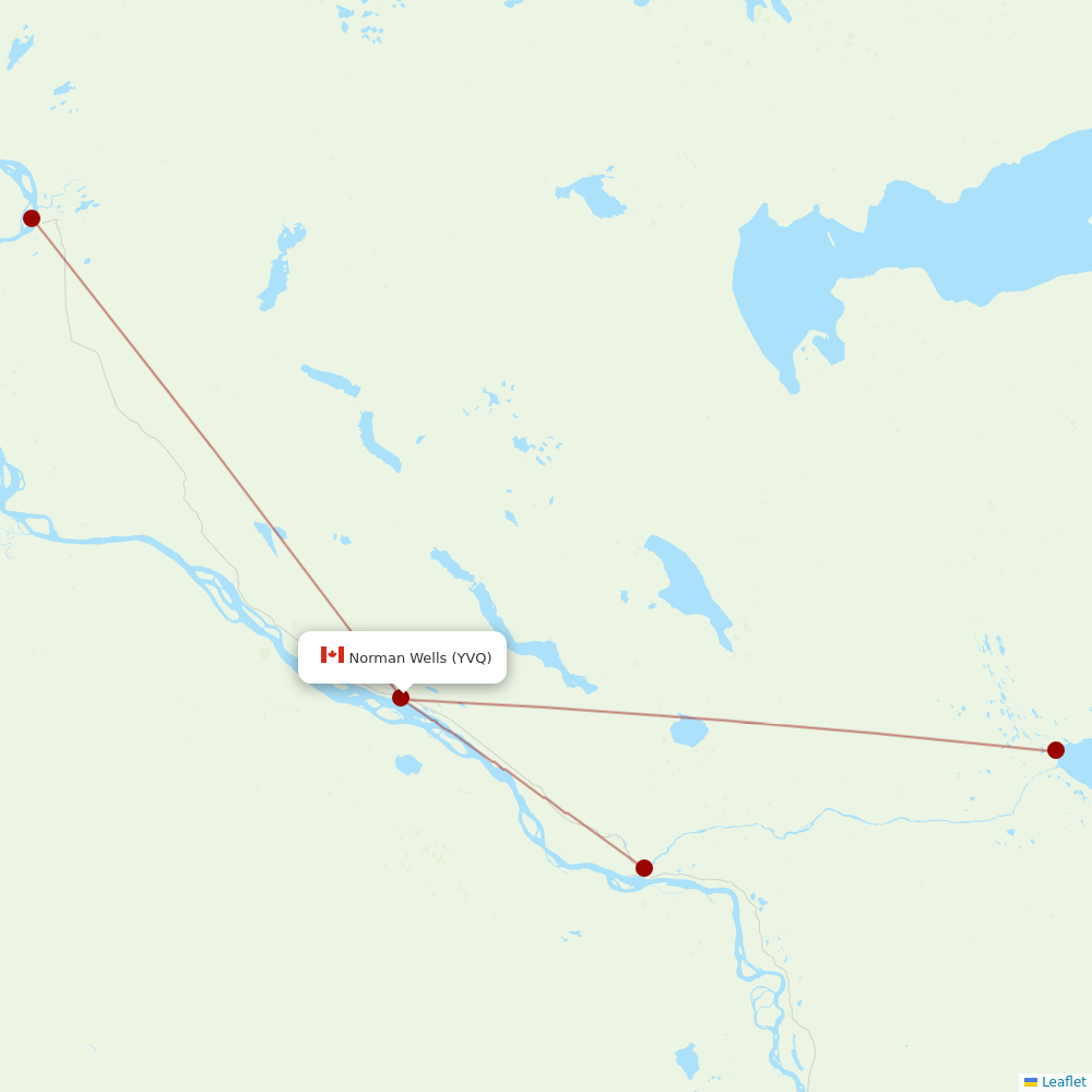 North-Wright Airways
 at YVQ route map