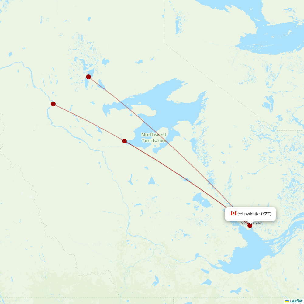 North-Wright Airways
 at YZF route map