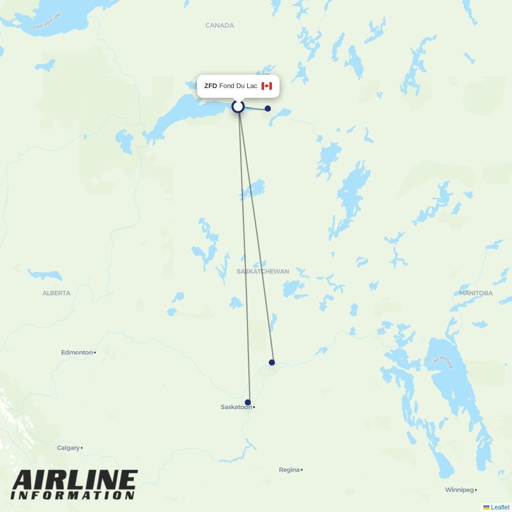 Rise Air routes from ZFD